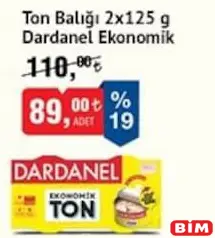 DARDANEL EKONOMİK TON BALIĞI 2X125 G